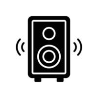 Audio speaker vector design in in trendy style, isolated on white background