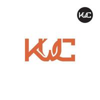 Letter KWC Monogram Logo Design vector