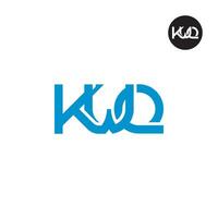 Letter KWQ Monogram Logo Design vector