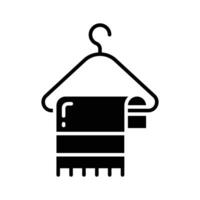 Get your hands on this hanging towel icon design, vector of cleaning towel