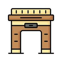 Modern icon of Arc dDe Triomphe in customizable style vector