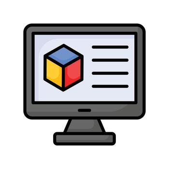 3d modelado vector diseño, Listo a utilizar icono aislado en blanco antecedentes