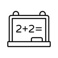 An amazing icon of school board in modern style, mathematics, calculations vector