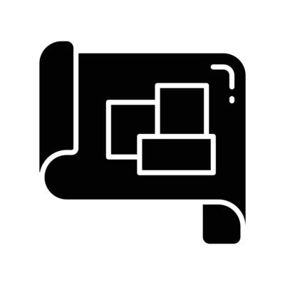 Look at this amazing icon of architectural plan, trendy icon of house blueprint