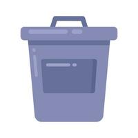 Have a look at this flat icon of delete in trendy style vector