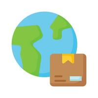 Worldwide Delivery icon design, editable vector of global delivery