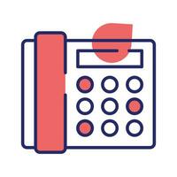 Icon of vintage telephone, vector design of landline