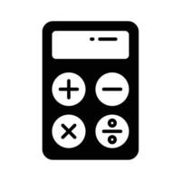 Calculator vector design, mathematical calculation equipment in modern style