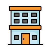 hermosamente diseñado icono de hotel, moderno estilo vector de hotel edificio personalizable y fácil a utilizar