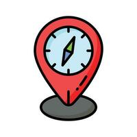 An amazing vector design of compass in modern style, navigation tool icon