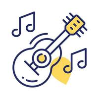 A string musical instrument vector design, premium icon of guitar in modern style