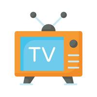 moderno vector de televisión, Clásico televisión icono en editable estilo