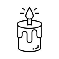 Get your hands on this carefully crafted icon of candle in trendy style vector