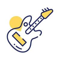 un cuerda musical instrumento vector diseño, prima icono de guitarra en moderno estilo