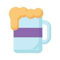 Cheers vector icon in new style, editable design of beer mug