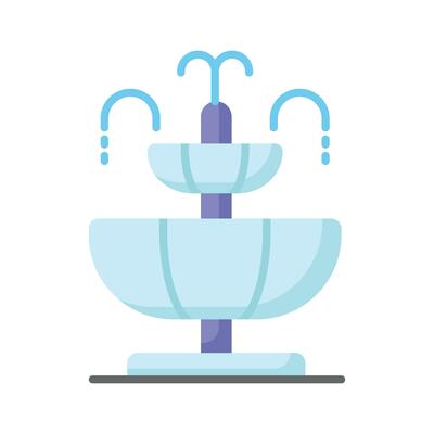 Have a look at this amazing icon of fountain in modern style, garden water spring decoration