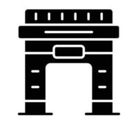 Modern icon of Arc dDe Triomphe in customizable style vector