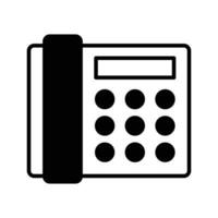 Icon of vintage telephone, vector design of landline