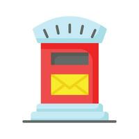 An icon of postal box, mail box vector design, postbox icon