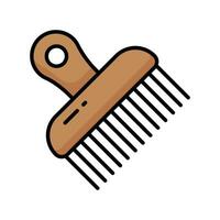 Get your hands on this beautiful icon of afro comb, ready for premium use vector