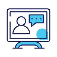 Online chat vector design, ready for premium use