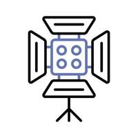 Carefully crafted vector of studio light, icon of spotlight in trendy style