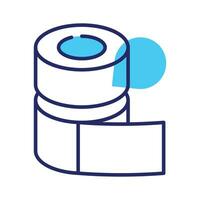 Tissue roll icon in modern design style, toilet paper roll, barbershop tissue rolls vector design