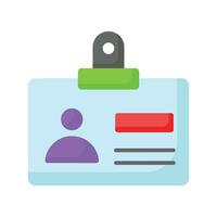 Student id card vector design, entry pass icon in modern style