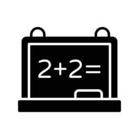 An amazing icon of school board in modern style, mathematics, calculations vector