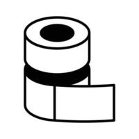 Tissue roll icon in modern design style, toilet paper roll, barbershop tissue rolls vector design