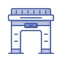 Modern icon of Arc dDe Triomphe in customizable style vector