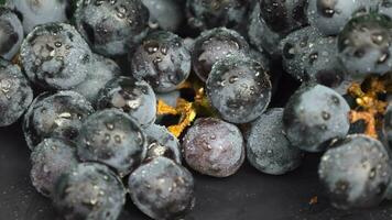 raisin, fermer de les raisins fruit, rouge les raisins video