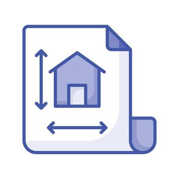 Home design on page showing concept icon of home architecture, architectural design vector