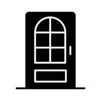 Beautiful designed icon of home entrance door, trendy style icon vector