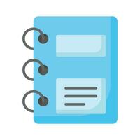 A design of notebook, visually appealing vector of notepad in trendy style