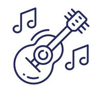 A string musical instrument vector design, premium icon of guitar in modern style