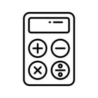 Calculator vector design, mathematical calculation equipment in modern style