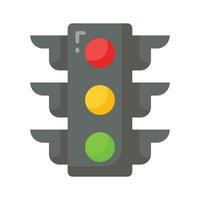 Beautifully designed vector of traffic signals, traffic lights icon