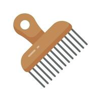 Get your hands on this beautiful icon of afro comb, ready for premium use vector