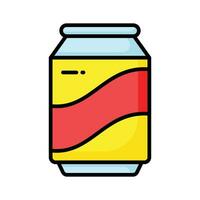 tener un Mira a esta prima icono de soda poder, vector de soda lata