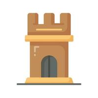 Icon of castle tower in trendy style, ready to use vector