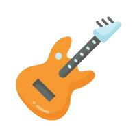 un cuerda musical instrumento vector diseño, prima icono de guitarra en moderno estilo