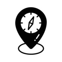 An amazing vector design of compass in modern style, navigation tool icon