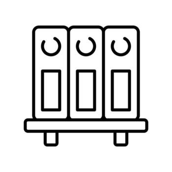 Well designed icon of file folders, premium vector of document archives, binders vector design