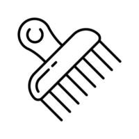 Get your hands on this beautiful icon of afro comb, ready for premium use vector