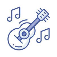 A string musical instrument vector design, premium icon of guitar in modern style