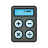 Calculator vector design, mathematical calculation equipment in modern style