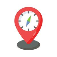 An amazing vector design of compass in modern style, navigation tool icon