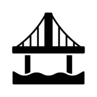 Bridge vector design, isolated on white background