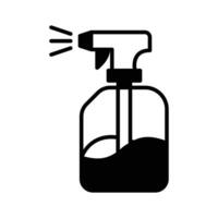 An amazing icon of water spray bottle, cleaning spray bottle vector design